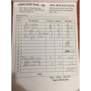 Combo phụ kiện, dụng cụ nail mi