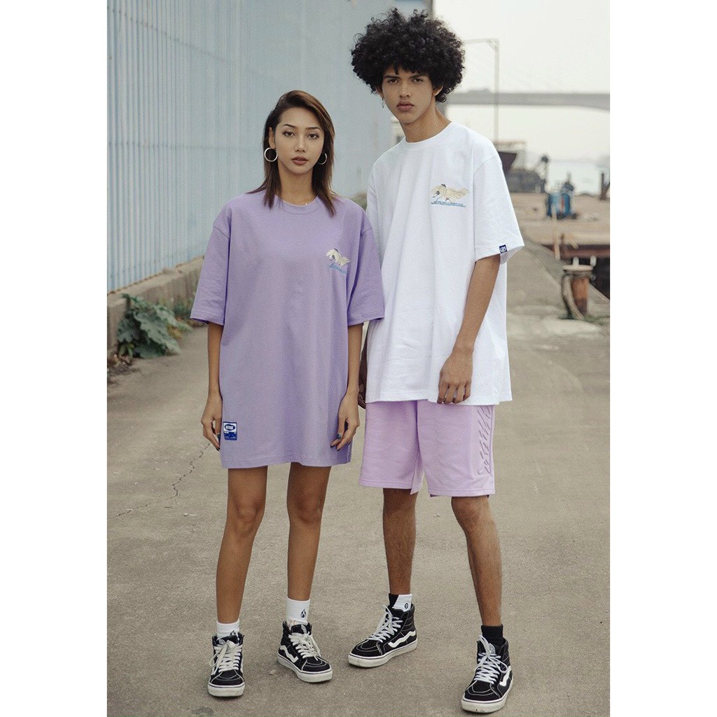 Áo thun tay lỡ form rộng ESTINI áo thun Unisex nữ nam chất cotton vải dày NUTHINK SẾU