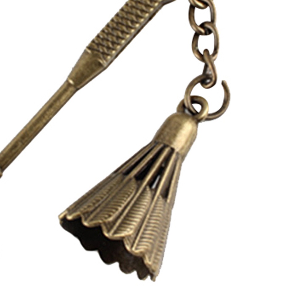 Móc Khóa Hình Quả Cầu Lông Bằng Kim Loại Độc Đáo