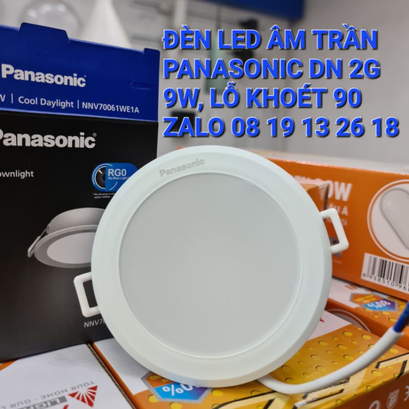 Đèn Led âm trần Panasonic 9W/D90 Downlight DN 2G, mã NNV70061, NNV70041, NNV70031