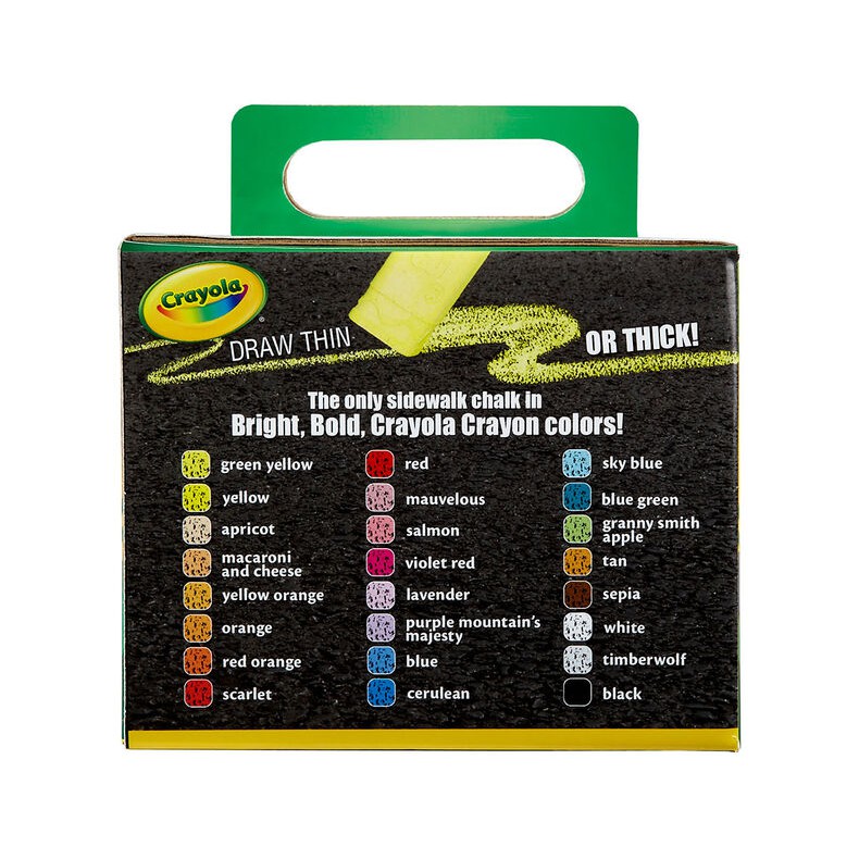 Hộp 24 viên phấn đủ màu Crayola Sidewalk Chalk - 512024