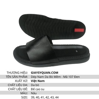DÉP DA NAM MÃ 107_Đen
