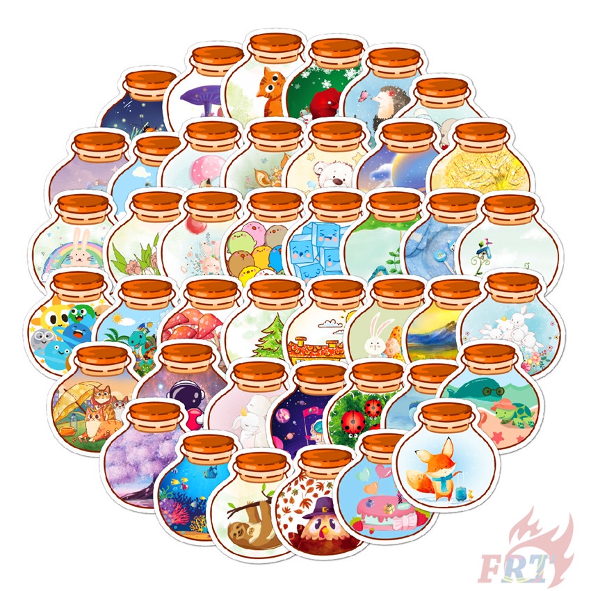 100Pcs/Set ❉ Drink Bottle Art Museum Series A Stickers ❉ Fashion DIY Mixed Decals Doodle Stickers