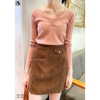Áo len ôm nhún ngực Twentyfive 3493