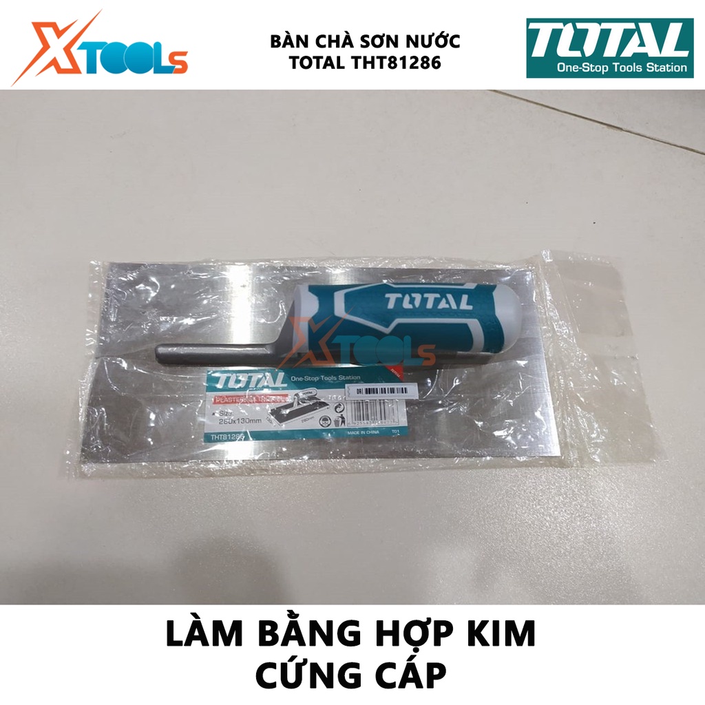 Bay hồ có răng cưa Total THTT81286 | Bàn chà sơn nước Quy cách: 280 x 130mm dùng để làm phẳng những bề mặt sau khi đổ bê