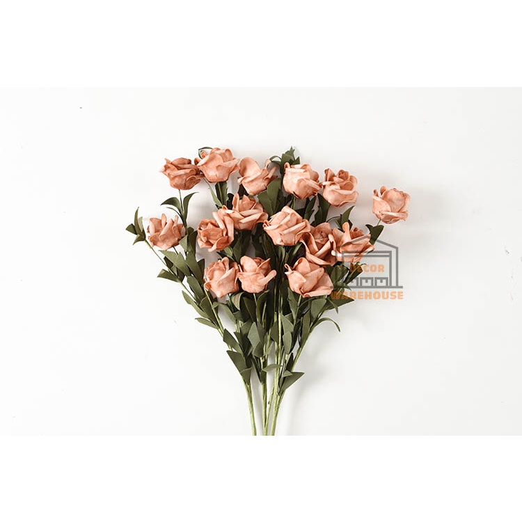 [BÁN SỈ] Hoa hồng giả bông hồng trang trí bàn làm việc, bàn học phòng ngủ phòng khách VINTAGE nhiều màu xinh tươi giá rẻ