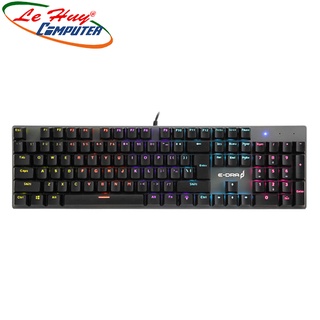 Bàn phím cơ e-dra ek313 led rainbow blue switch