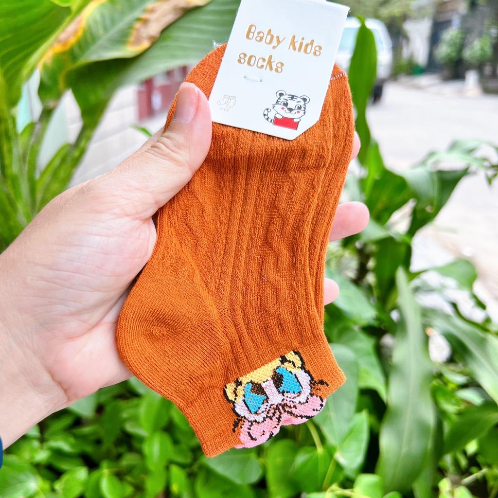 Set 10 đôi vớ nhiều màu dày dặn hình Mickey cho bé gái có size từ 1-12 tuổi