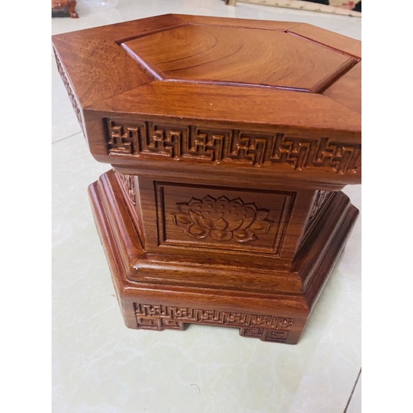Đôn lục năng gỗ hương cao cấp