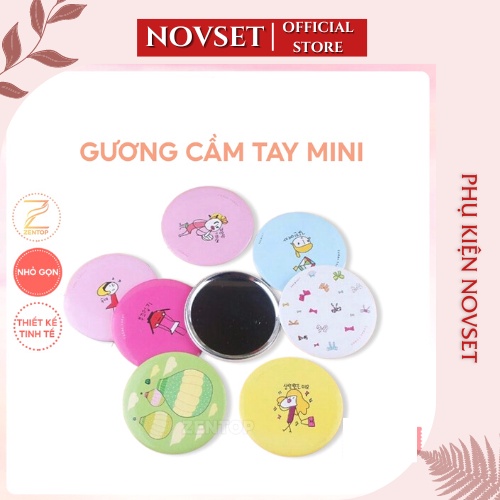 Gương tròn mini xinh xắn, gương mini