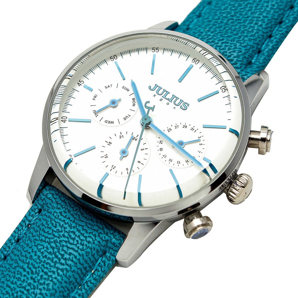 Đồng hồ nữ Julius Hàn Quốc Ja-862 dây da chạy 6 kim (nhiều màu) | BigBuy360 - bigbuy360.vn