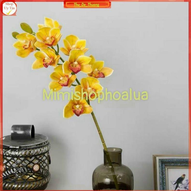 Hoa giả - hoa địa lan cao su cành 10bông