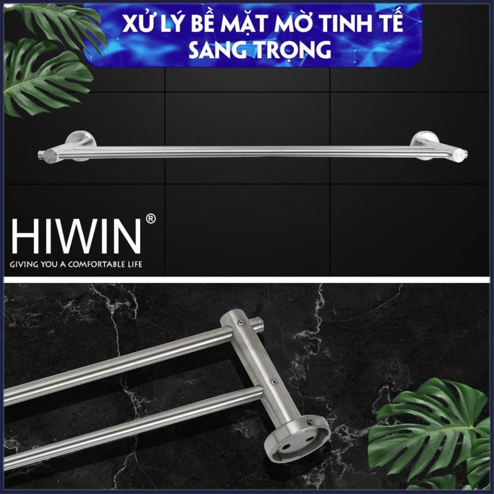 Thanh treo vắt khăn nhà tắm inox 304 mặt gương HIWIN Y-538