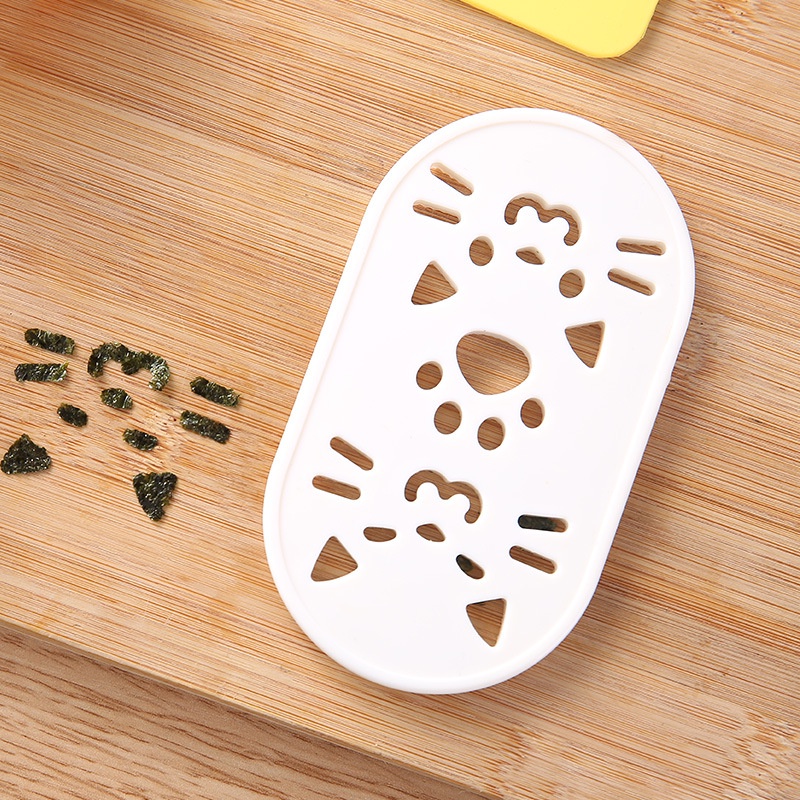 Khuôn Làm Cơm Nắm Hình Mèo Hoạt Hình Dễ Thương