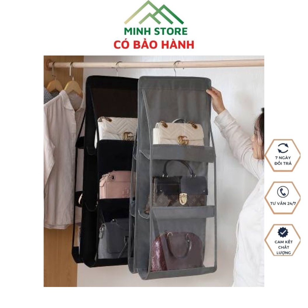 Túi Treo 6 Ngăn Đa Năng Cao Cấp Bảo Quản Túi Xách Đeo Chéo Túi Ví Nam Nữ