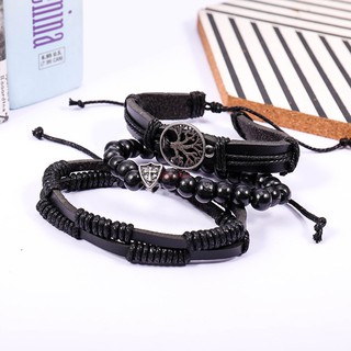Vòng Tay Nam Combo 3 Vòng Cá Tính Đẳng Cấp VTT33