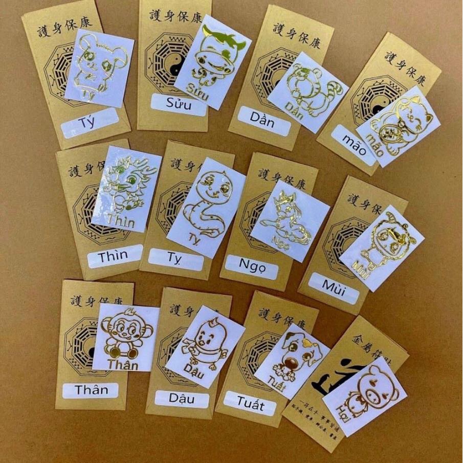 MIẾNG DÁN LINH PHÙ THÁI TUẾ MAY MẮN, TÀI LỘC