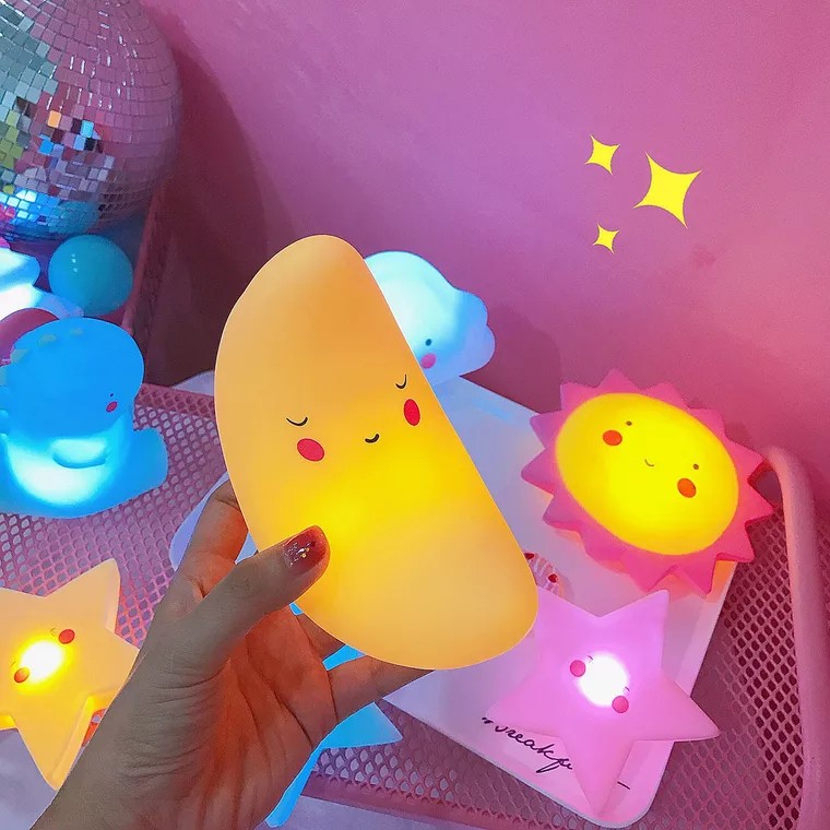 Đèn ngủ Silicon Cute, Đèn Led Nhiều Hình Ngộ Nghĩnh Cho Bé Balosieucap