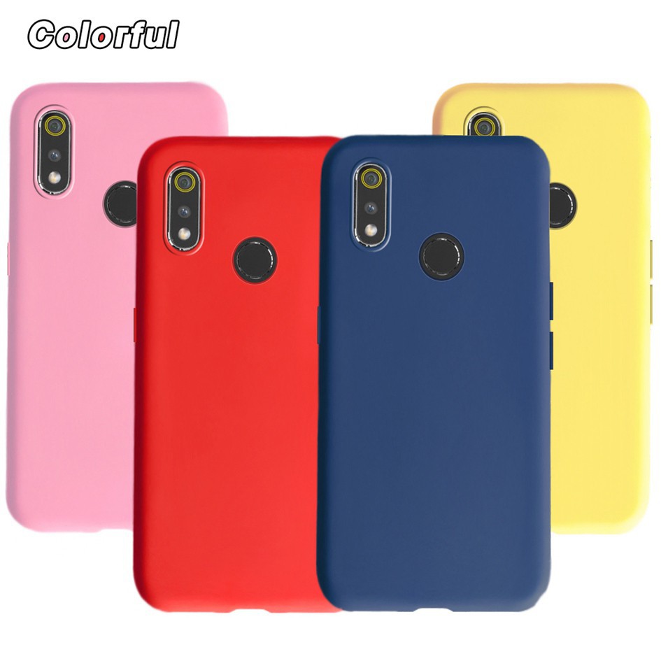Ốp điện thoại TPU mềm màu trơn cho Oppo Realme 3 Realme 3i Realme3 Findx1825 Rmx1821 Realme3I Rmx1827
