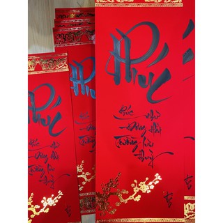 Thư pháp chữ PHÚC (bao gồm nẹp treo)