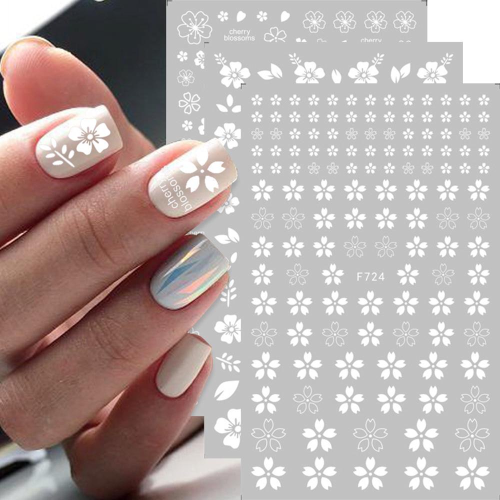 Miếng Dán Trang Trí Móng Tay Hình Hoa Anh Đào DIY