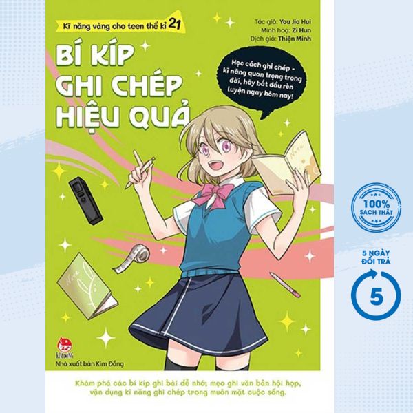 Sách - Kĩ Năng Vàng Cho Teen Thế Kỉ 21 - Bí Kíp Ghi Chép Hiệu Quả - KĐ