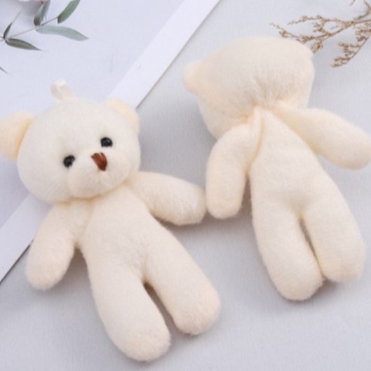 Gấu bông Teddy Móc Khóa Phụ Kiện Size 9cm Xinh Xắn Đáng Yêu Treo Balo Túi Xách Chìa Khóa MK02