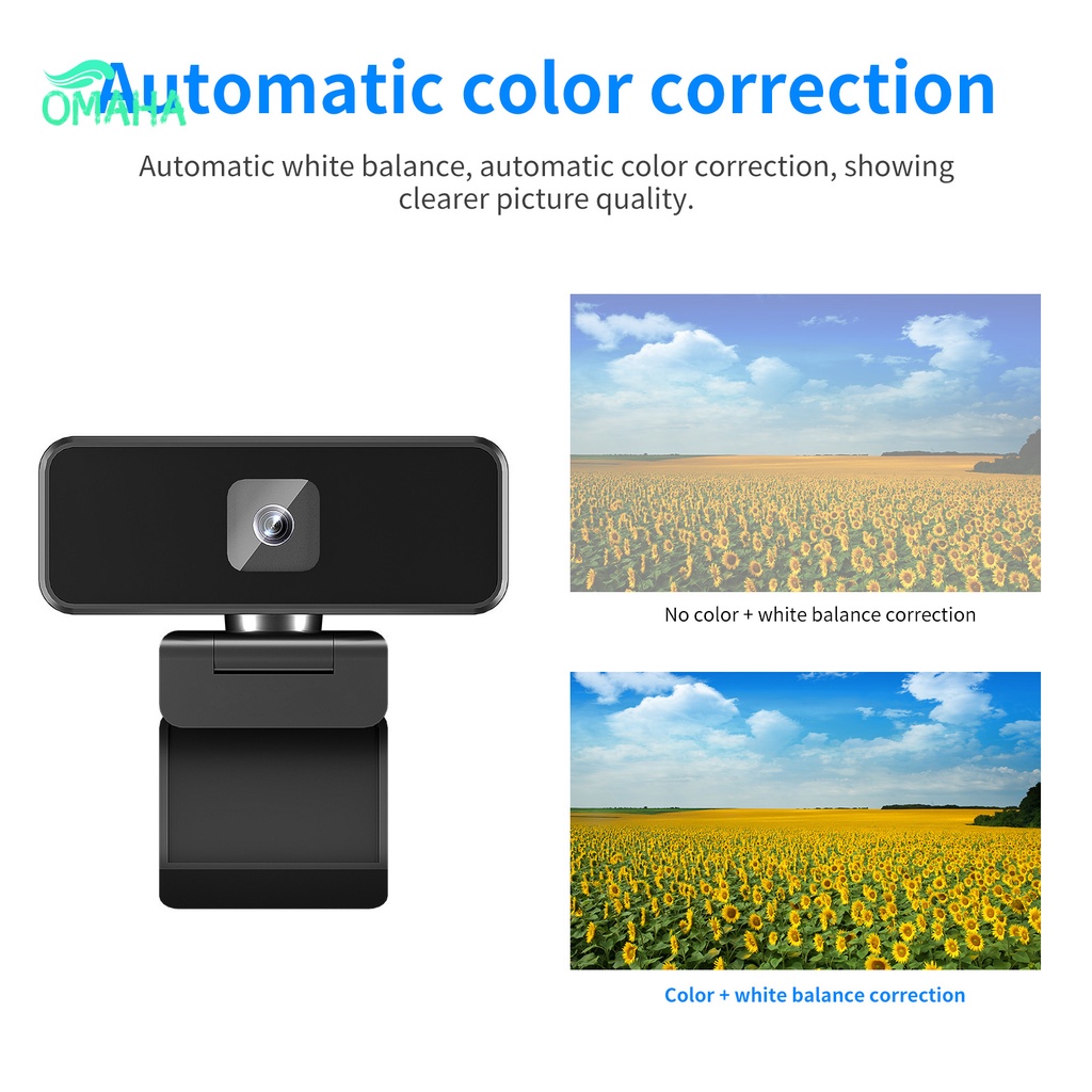 Webcam cố định 2K 1080P trong suốt không cần trình điều khiển tiếng ồn cho máy tính | BigBuy360 - bigbuy360.vn