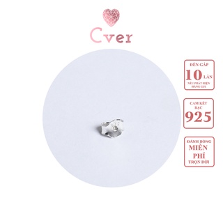 Chốt bạc khuyên tai, bông tai nữ cver silver s925 pk001
