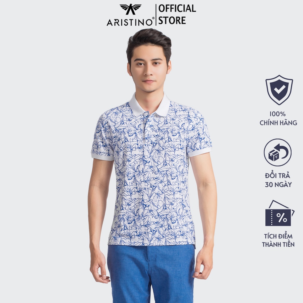 Áo polo nam ARISTINO dáng Slim fit ôm vừa vặn, thiết kế khỏe khoắn, chất liệu cotton mềm mại - APS032S9