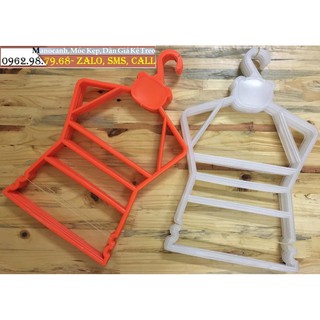 Móc Bộ Trẻ Em Nhựa Dẻo Size 3-6T Treo Quần và Áo