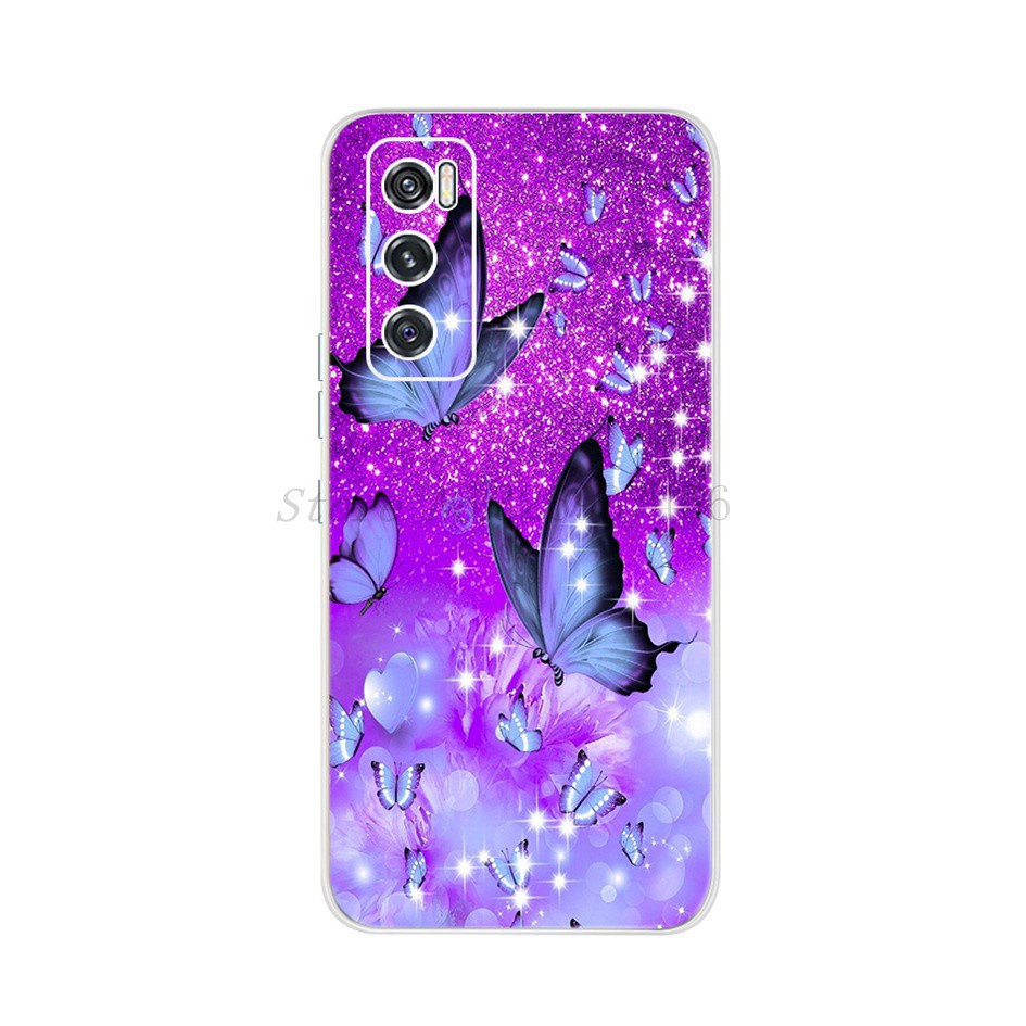 Ốp điện thoại in họa tiết trái tim / bông hoa xinh xắn thích hợp cho Vivo V20Se V20 Pro V2022 Vivov20Se V 20se 6.44 Inch