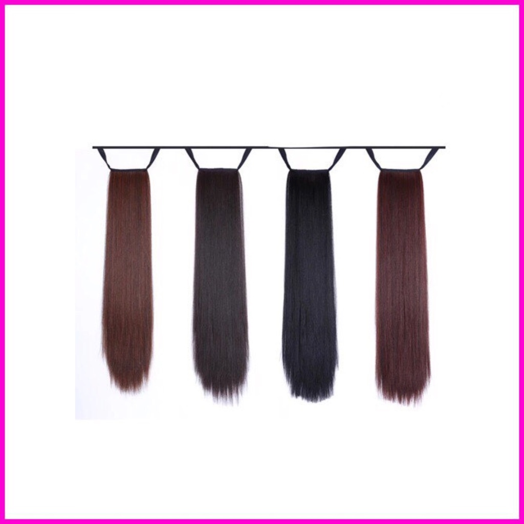 Tóc giả nữ💖𝑭𝑹𝑬𝑬𝑺𝑯𝑰𝑷💖tóc cột thẳng đủ màu chất tơ cao cấp