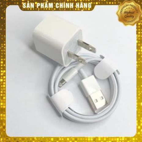 Bộ Củ Cáp Iphone ⭐ Dây Sạc ⭐Cốc Sạc Iphone Chính Hãng Không Nóng Máy Dành Cho Dòng Ip 5/6/6s/7/8/X/Xsmax