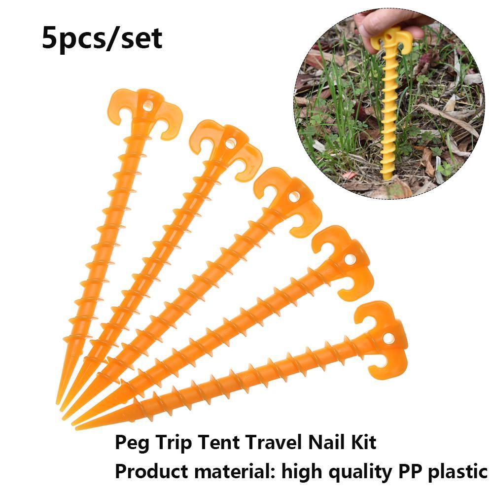 LET Set 5 Cọc Nhựa Siêu Chắc Cố Định Lều