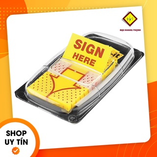 Giấy note trình ký Sign here Giấy ghi chú sign here loại vàng cam {CAM KẾT CHẤT LƯỢNG}