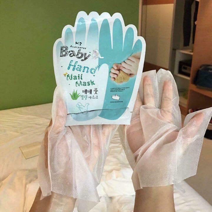 Mặt Nạ Dưỡng Ủ Da Tay & Móng Tay MB GUARANTEE Baby Hand Peeling Mask Thái Lan 25g