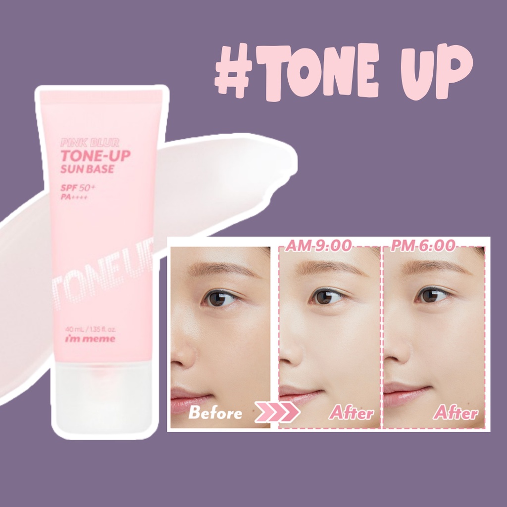 Chống nắng I'm Meme Pink Blur Tone-Up Sun Base