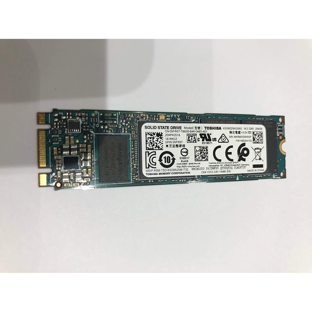 Ổ Cứng Ssd M.2 Sata 256Gb Toshiba M2 2280 Tháo Máy Workstation