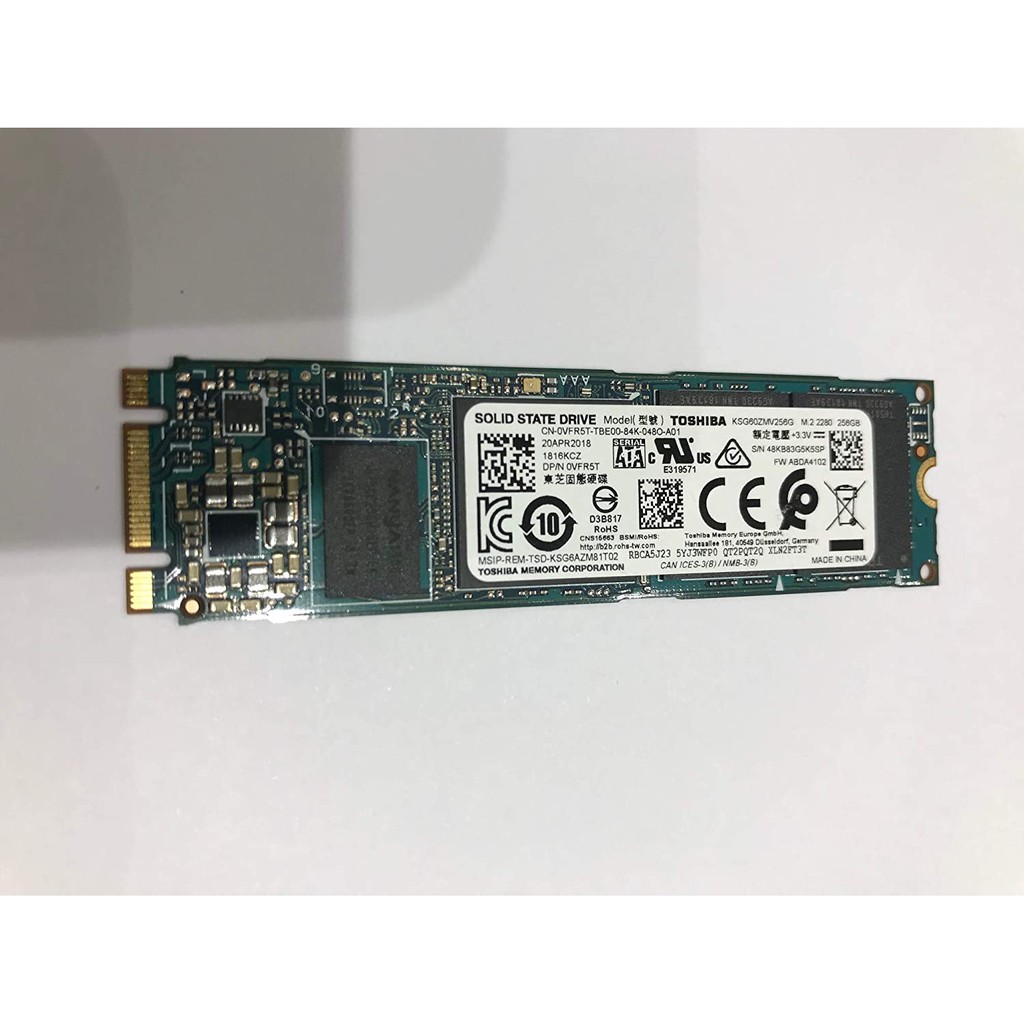 Ổ Cứng Ssd M.2 Sata 256Gb Toshiba M2 2280 Tháo Máy Workstation