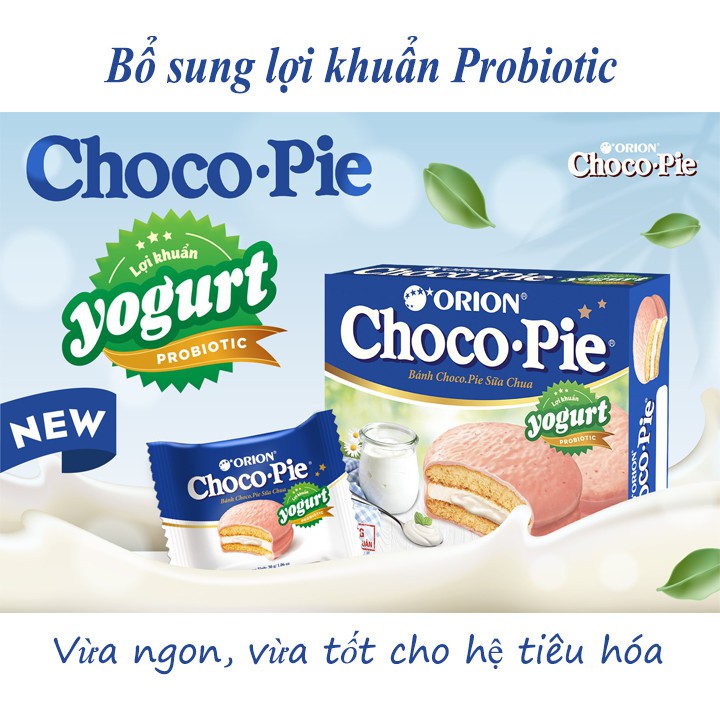 Bánh Chocopie - 1 chiếc - vị sữa chua yogurt thơm ngon 01001