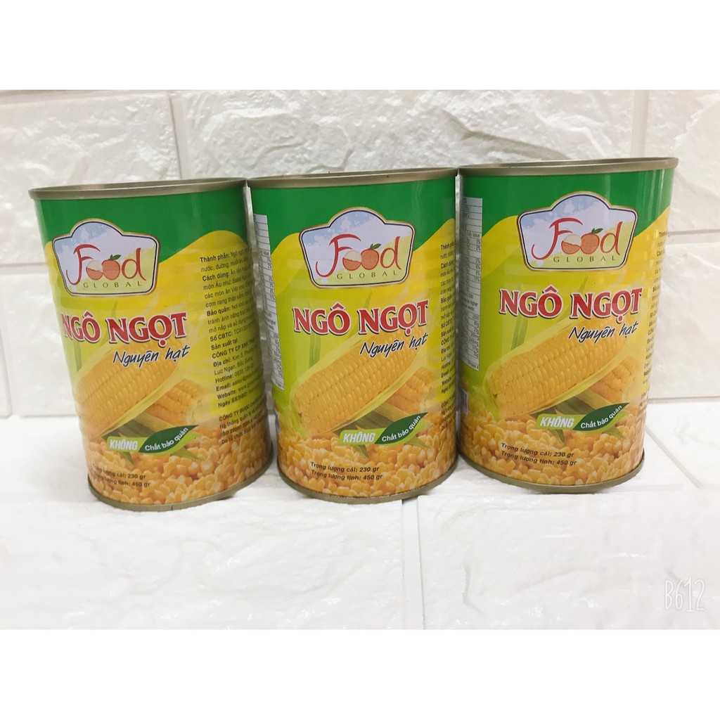 Ngô Ngọt Nguyên Hạt Đóng Lon 450g | BigBuy360 - bigbuy360.vn