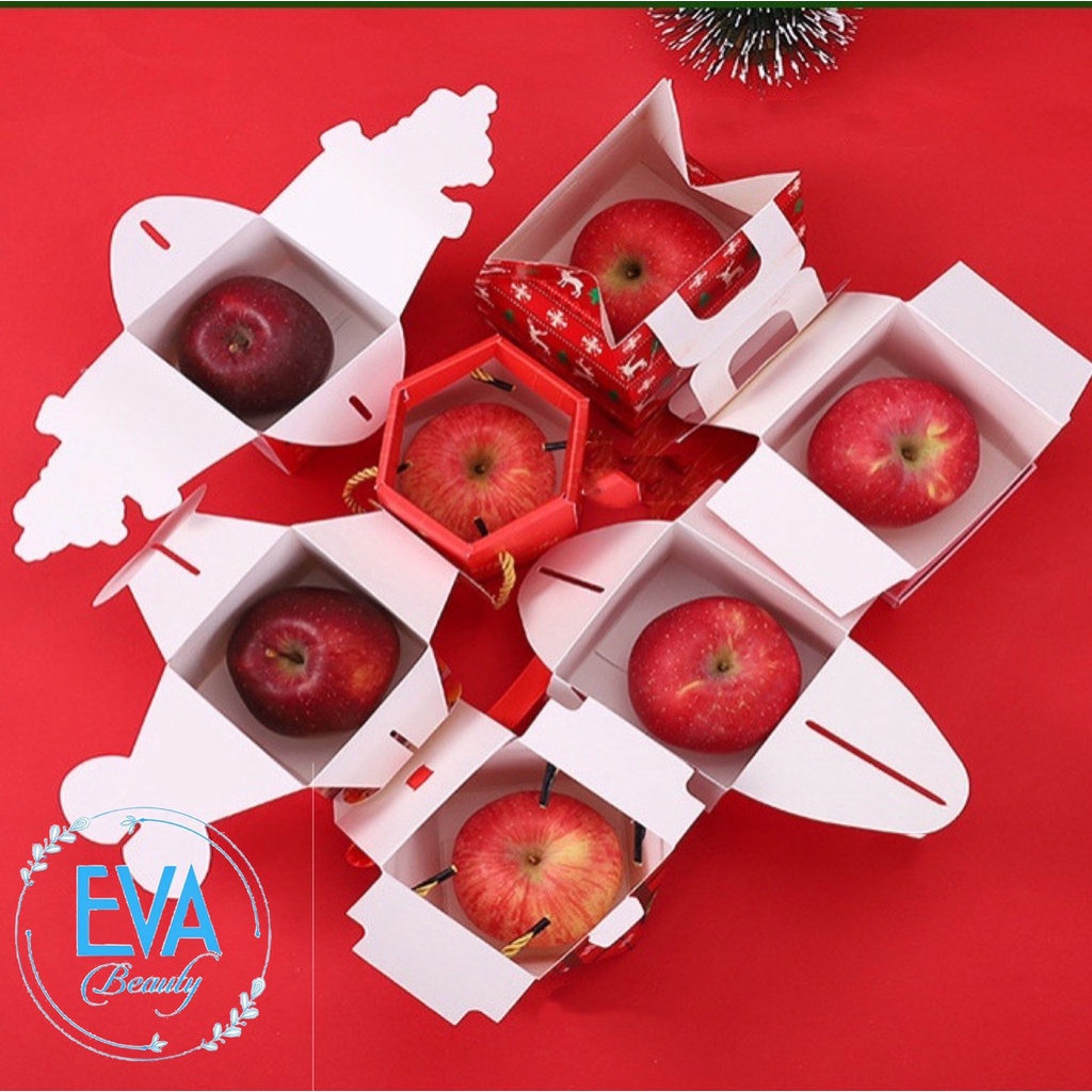 Hộp Đựng Quà Giáng Sinh / Hộp Quà Quai Xách Hoạ Tiết  Đựng Quà Noel Nhiều Mẫu M3059