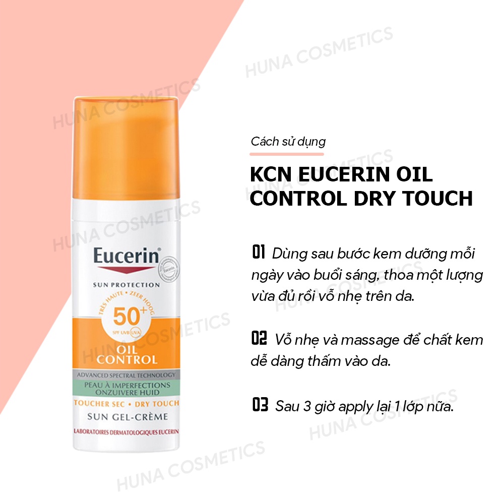 ( AUTH- PHÁP) Kem chống nắng Eucerin Oil Control Dry Touch 50ml
