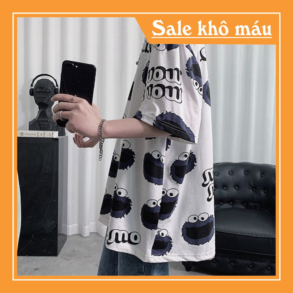 Áo thun tay lỡ unisex form rộng Mon Mon phong cách ulzzang siêu hot | BigBuy360 - bigbuy360.vn