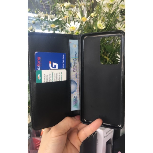 Bao Da Kiêm Ví Cầm Tay Cho Sam Sung S20 Ultra