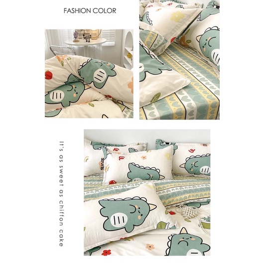 Chăn Ga Gối Đệm ❤️ cotton poly 5 món đủ size đệm mẫu hoa nhí cute miễn phí bo chun nhập khẩu hàn quốc Mượt Decor | BigBuy360 - bigbuy360.vn