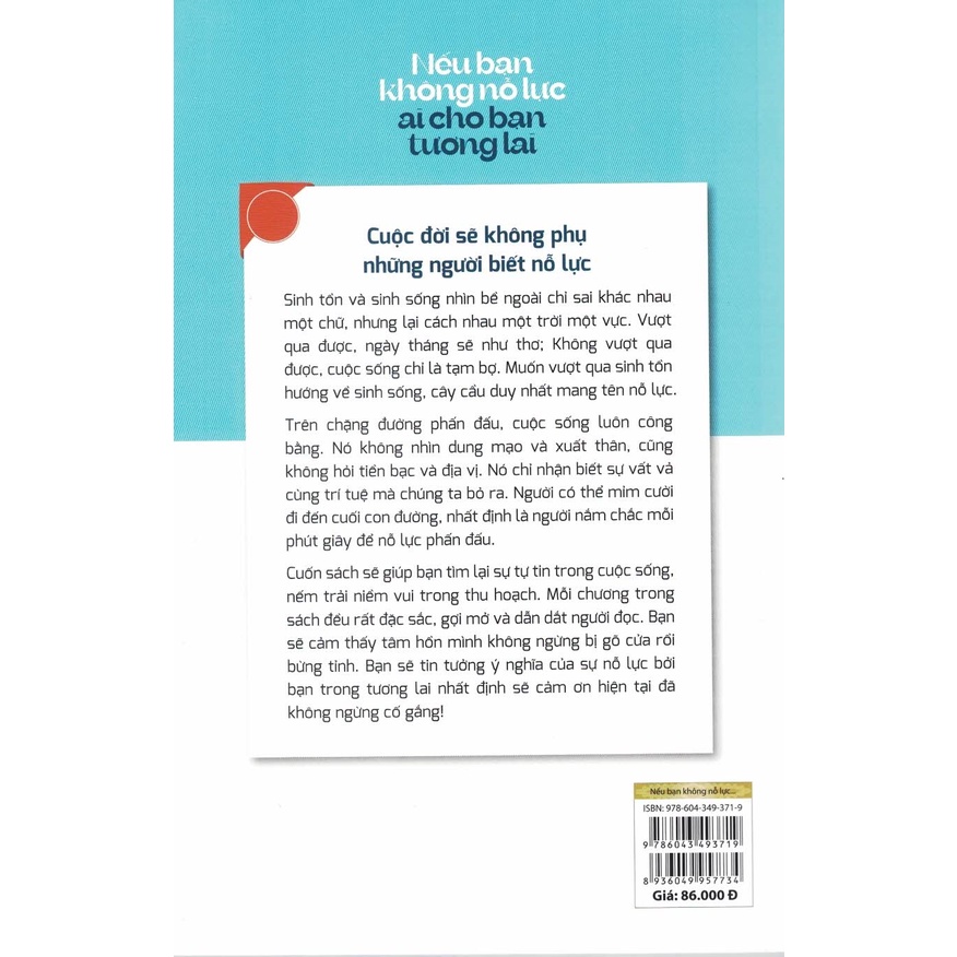 Sách - Nếu Bạn Không Nỗ Lực, Ai Cho Bạn Tương Lai