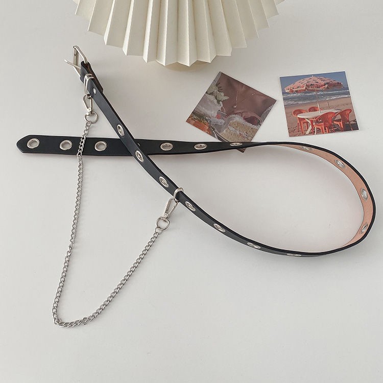 Thắt Lưng Phối Hai Hàng Nút Phong Cách Hiphop Cá Tính