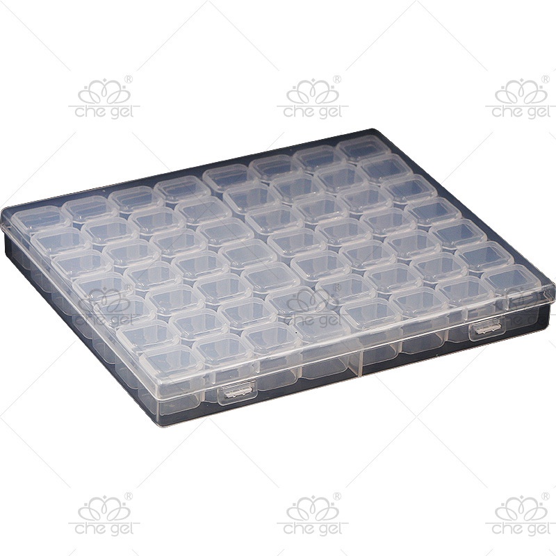 Hộp đựng đá phụ kiện nail 56 ô, tháo rời từng hộp .